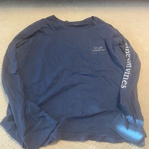 Navy vineyard vines shirt